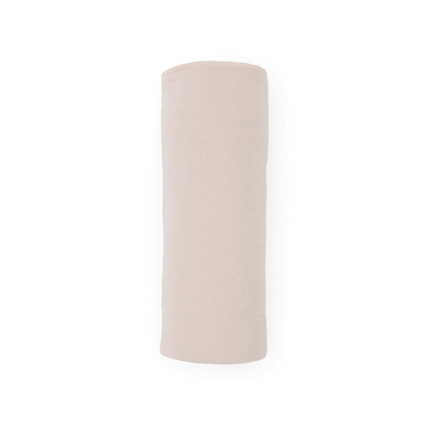 Stretch Knit Swaddle Blanket - Soft Blush