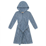Checkered Star Terry Robe