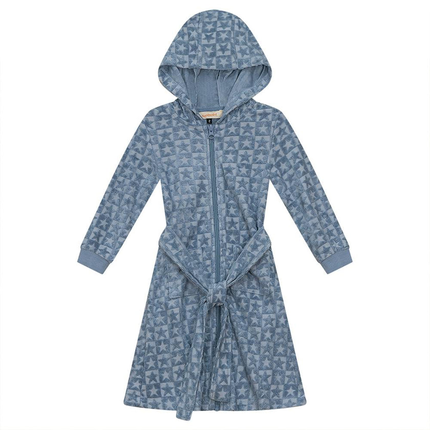 Checkered Star Terry Robe