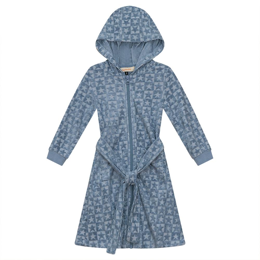 Checkered Star Terry Robe