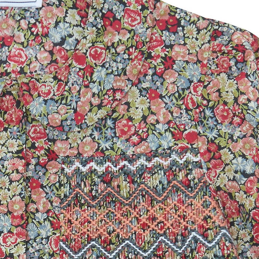 TARTINE ET CHOCOLAT COTTON FLOWER TUNIQUE - DARK GREY