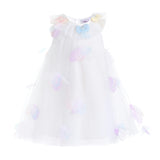 White Pastel Seraphielle Petal Tulle Dress