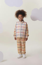 Casey Reversible Lightweight Down Puffer Vest, Primary Plaid
