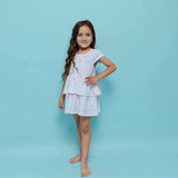Round Neck 2-Layered Dress With Matching Shorts