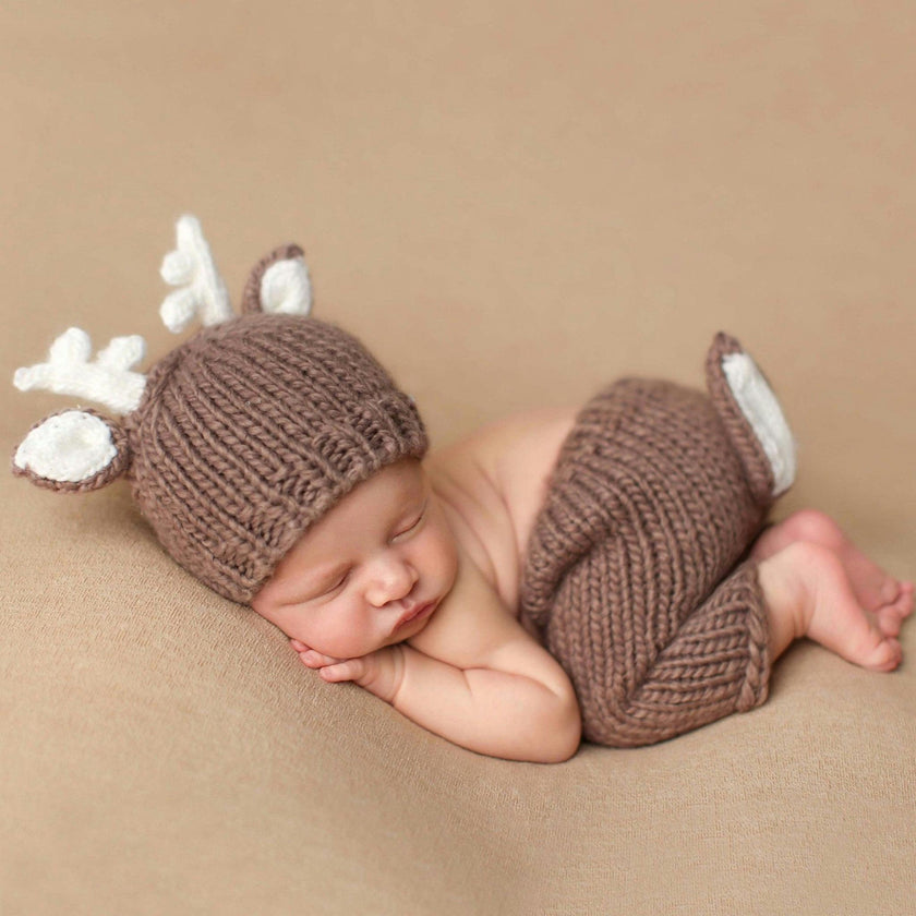 Hartley Deer Hat and Pant Newborn Set