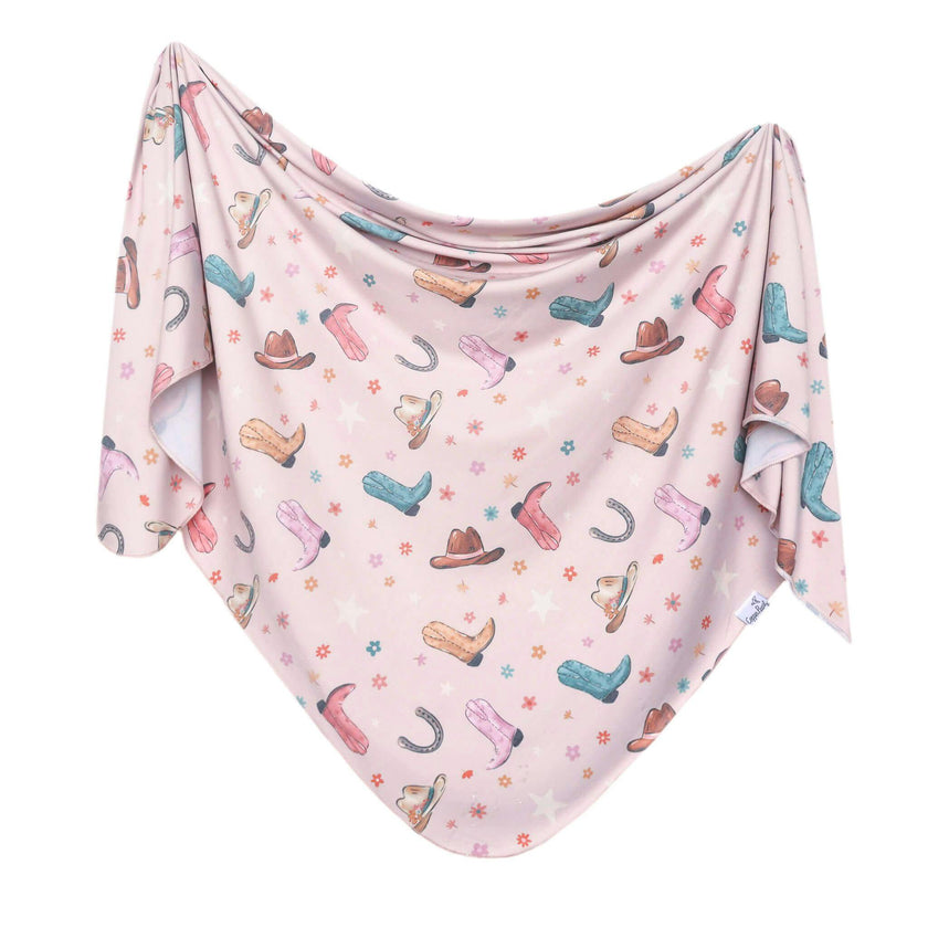 Knit Swaddle Blanket - Cheyenne