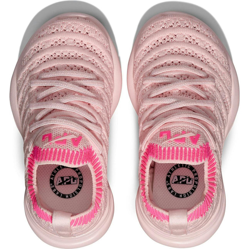 Kid's TechLoom Wave Bleached Pink / Fusion Pink / Ribbed, Pink