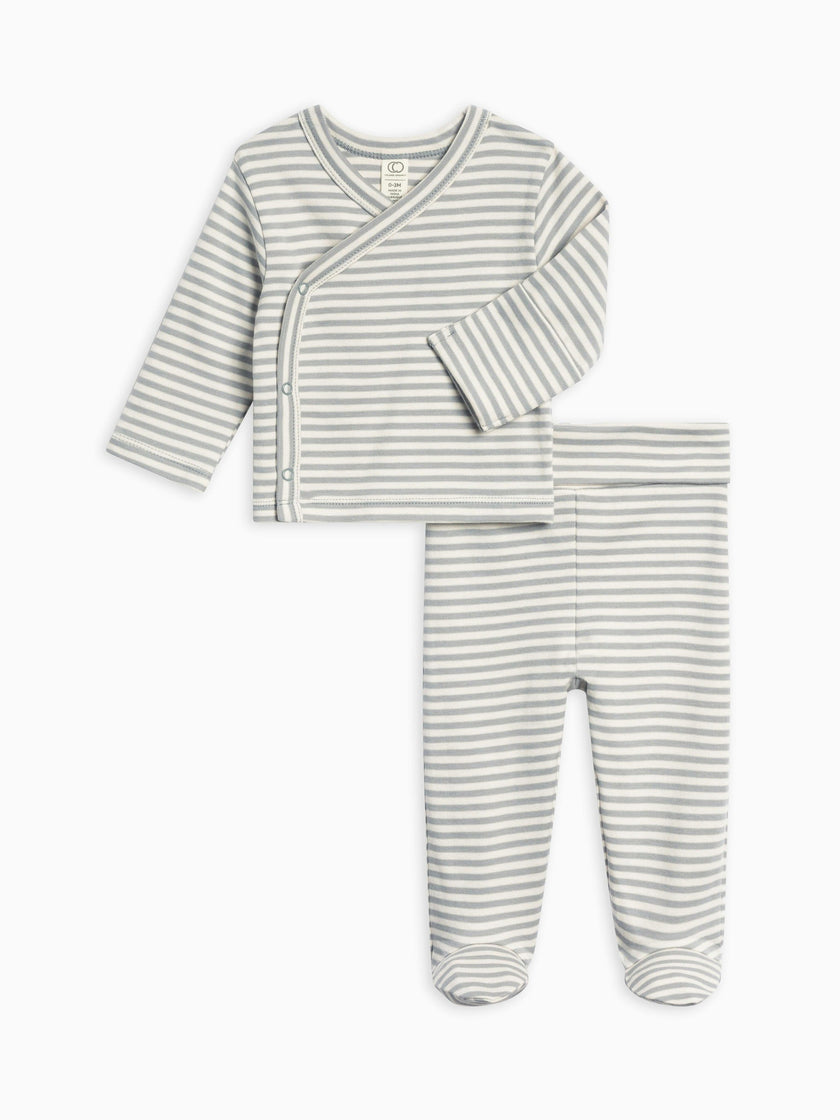 Riley 2 Piece Kimono Wrap Top and Pant Set