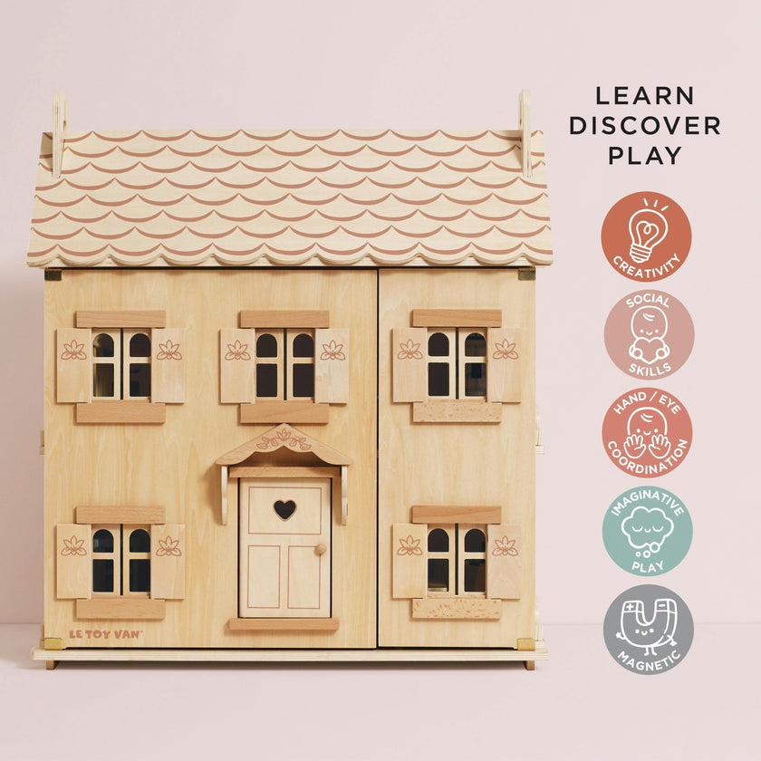 Marie's Natural Wood Dolls House