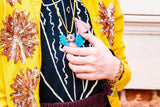 BIRDIE THE BLUE BIRD NECKLACE
