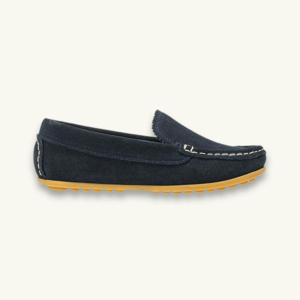 Antton Driver Moccasin | Blue Suede