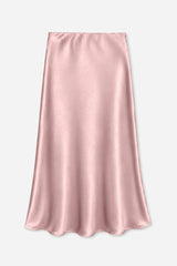 Washed Satin Maxi Skirt