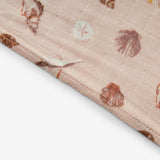 Seashells Bamboo Muslin Two-Piece Burp Cloth Set