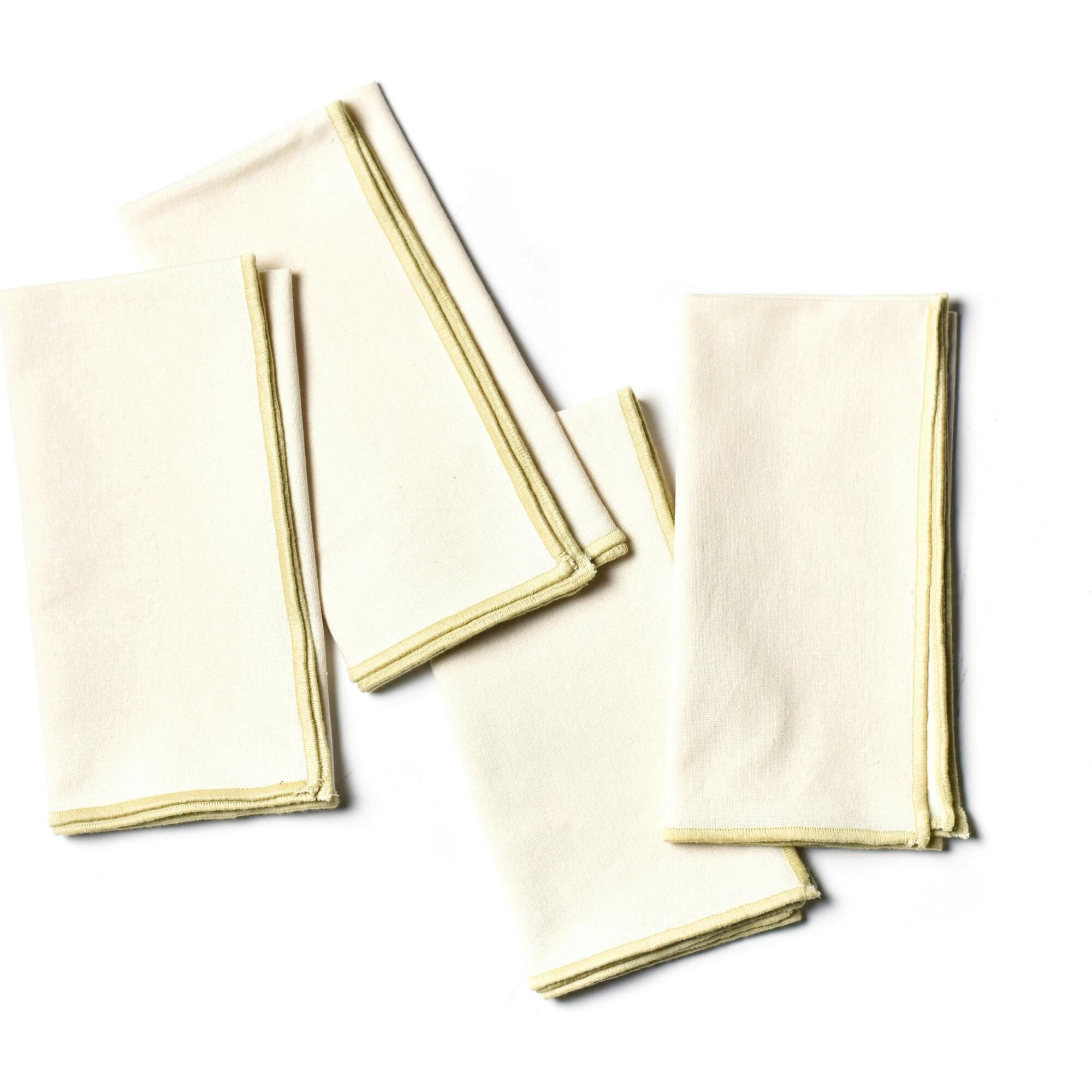 Color Block Ecru Napkin