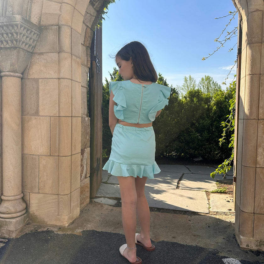 Blue Denim Cut Out Dress