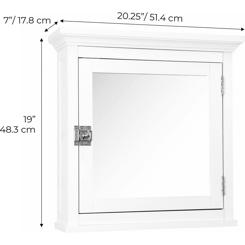 Madison Wooden Medicine Cabinet with Mirrored Door