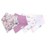 4 Pack Baby Bandana Bibs - Flora