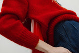 Cozy Woman Jumper Chinese Red