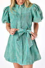 Keely Denim Dress Sage