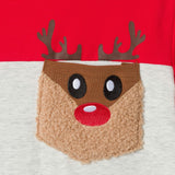 Boys Playful Pocket Tee | Fuzzy Reindeer