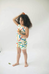 Tank Set in Wavy Lines