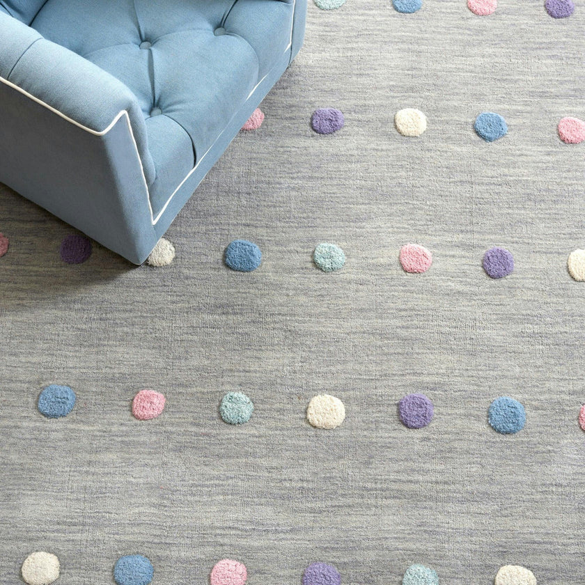 Kids Carter Rug, Silver