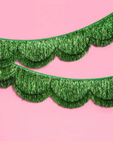 Holiday Scallop Fringe Banner - scalloped banner