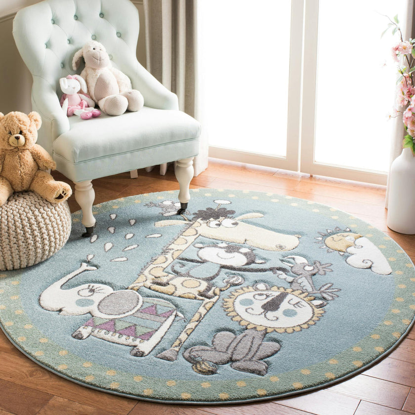Carousel Kids Bronx Rug, Blue