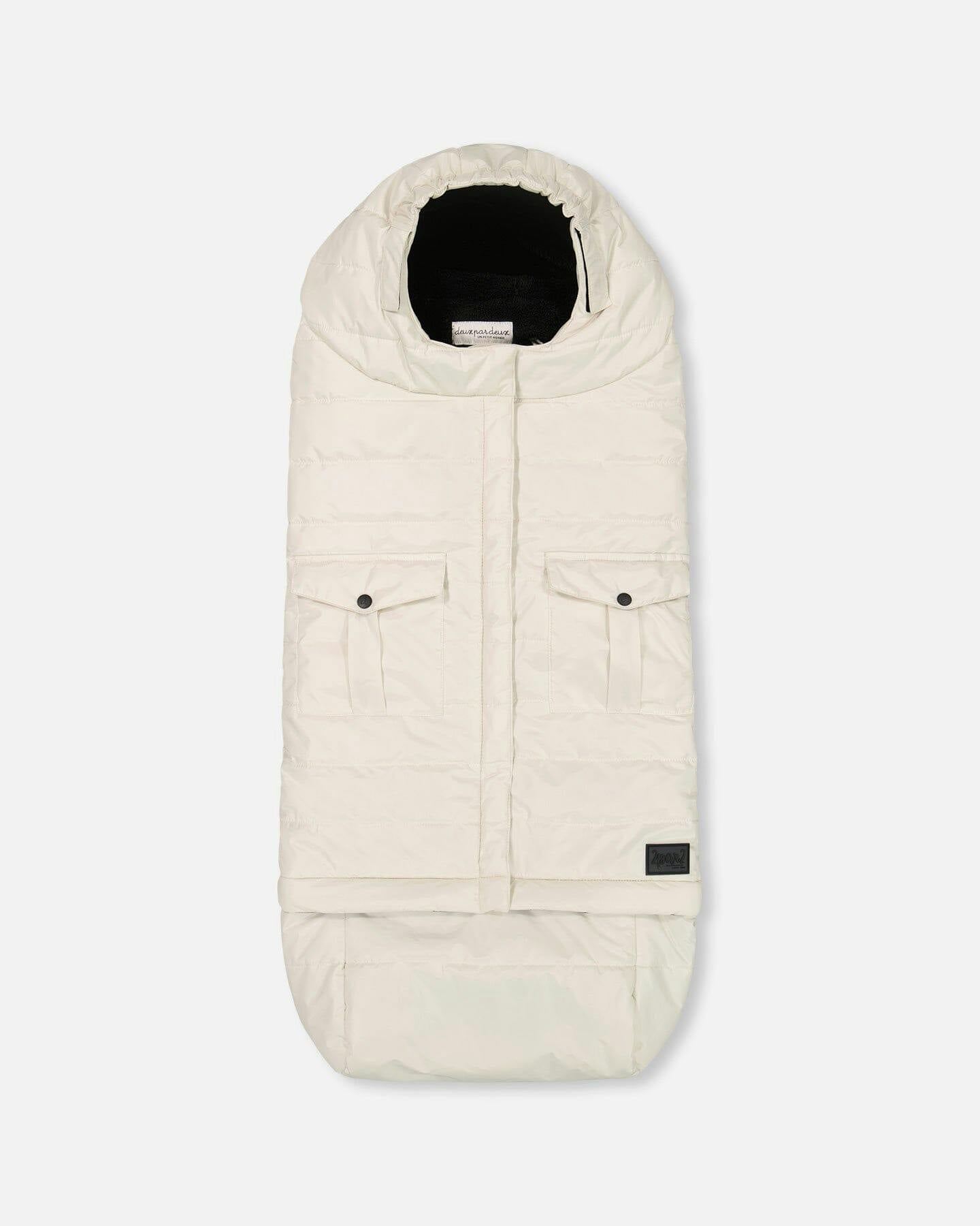 Evolutive Baby Footmuff Designed for Car Seat and Stroller Off-White