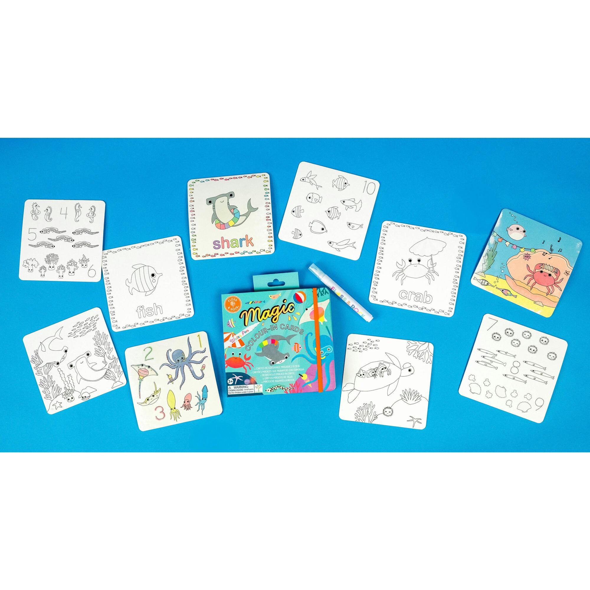 Magic Color Changing Water Cards - Ocean