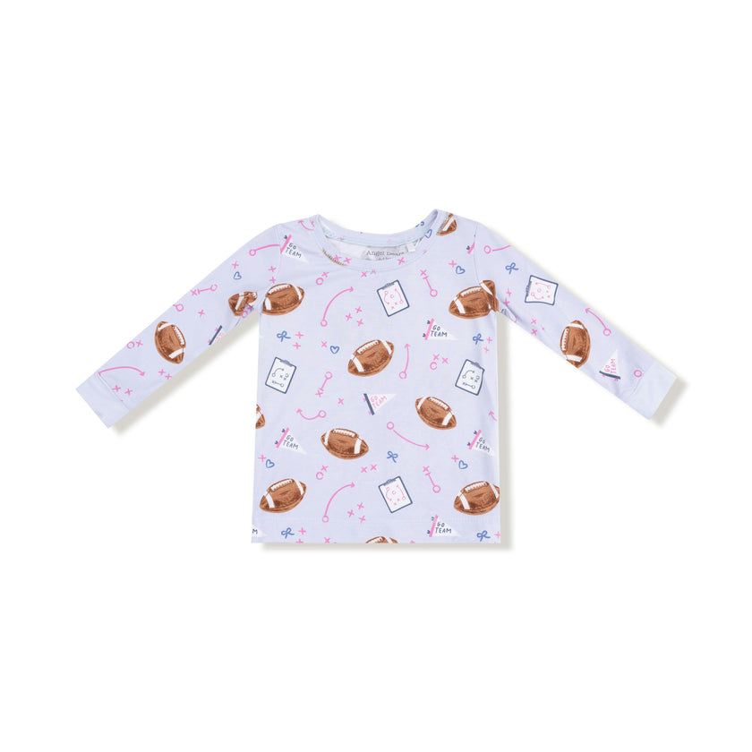 Touchdown Time - Lavender - Long Sleeve Loungewear Set