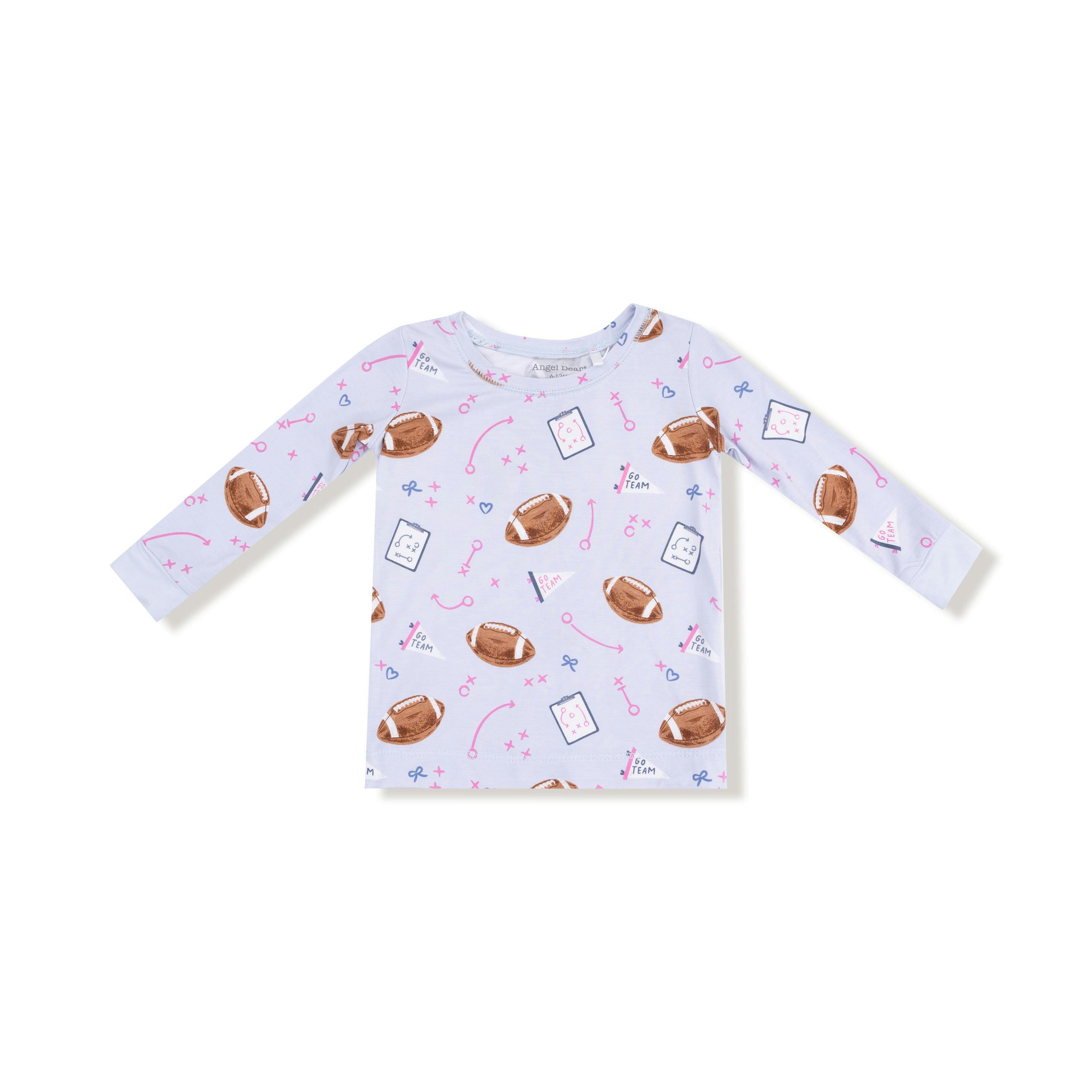 Touchdown Time - Lavender - Long Sleeve Loungewear Set