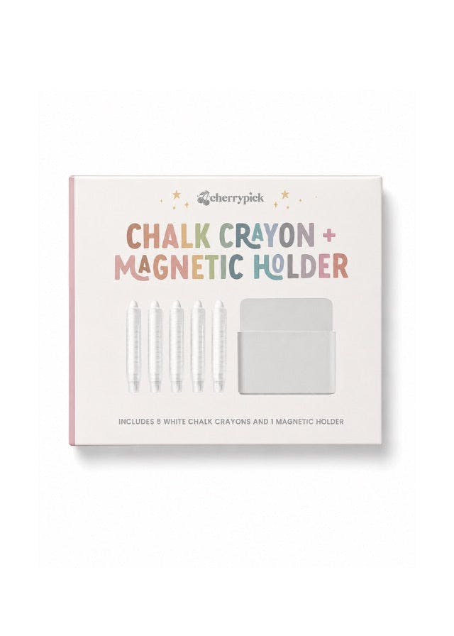 Dustless Chalk Crayons + Magnetic Holder Bundle for Magic Playwall
