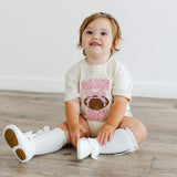 Game Day Sequin Patch Short Sleeve Romper