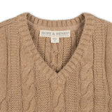 Organic Cable Sweater Vest