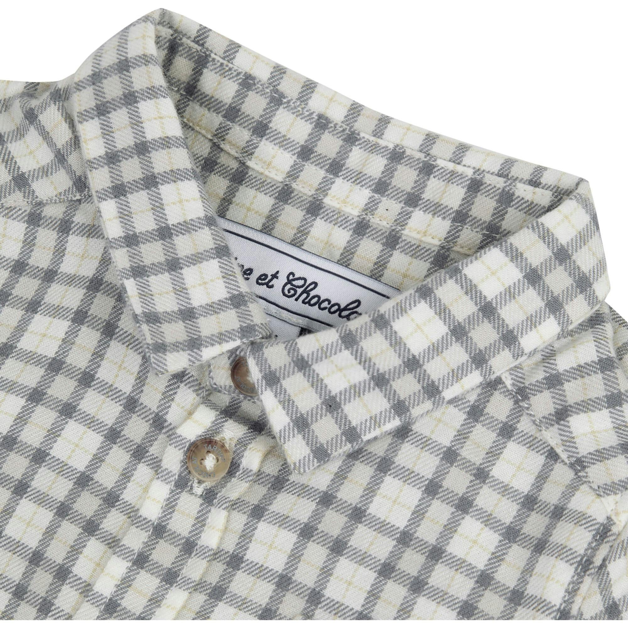 Baby Plaid Long Sleeve Button-Down Shirt