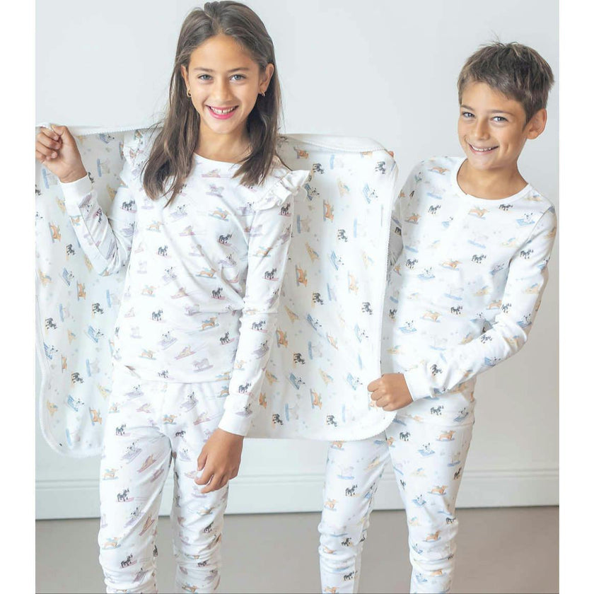 Ski Pups Boy Pima Long Pajama Set