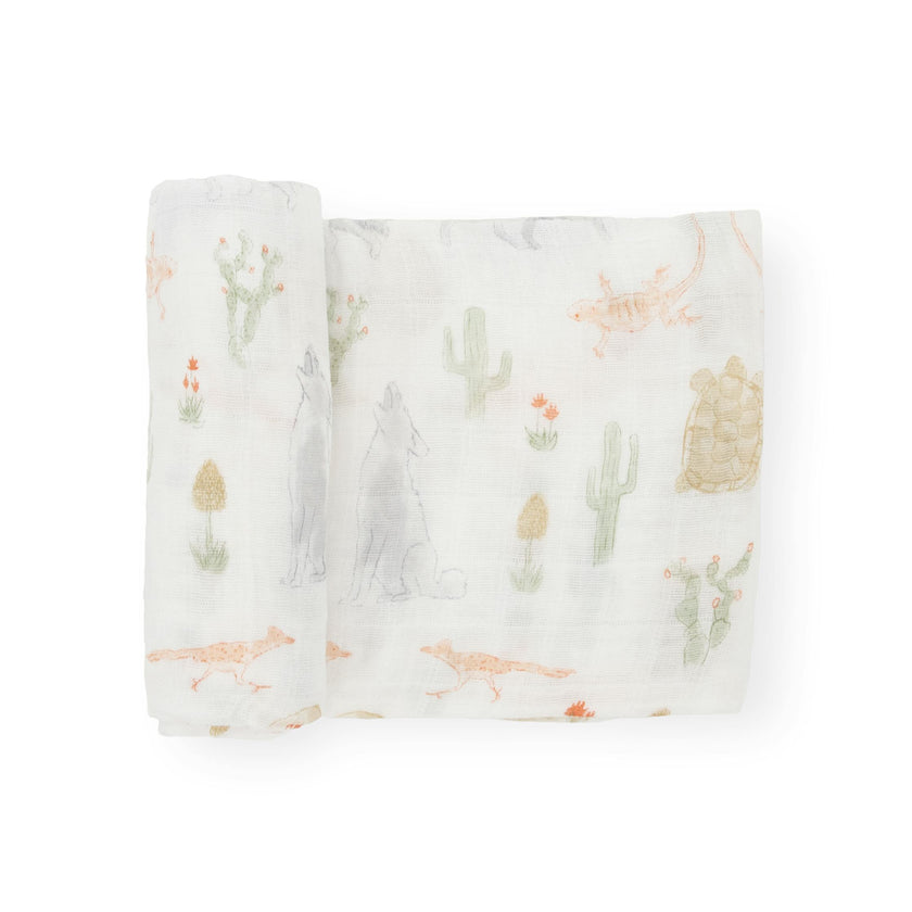 Cotton Muslin Swaddle Blanket - Desert Night