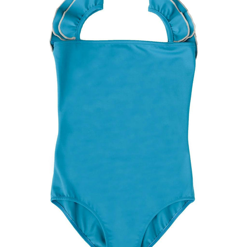 Valentina One Piece Swimsuit Sky Blue And Sand