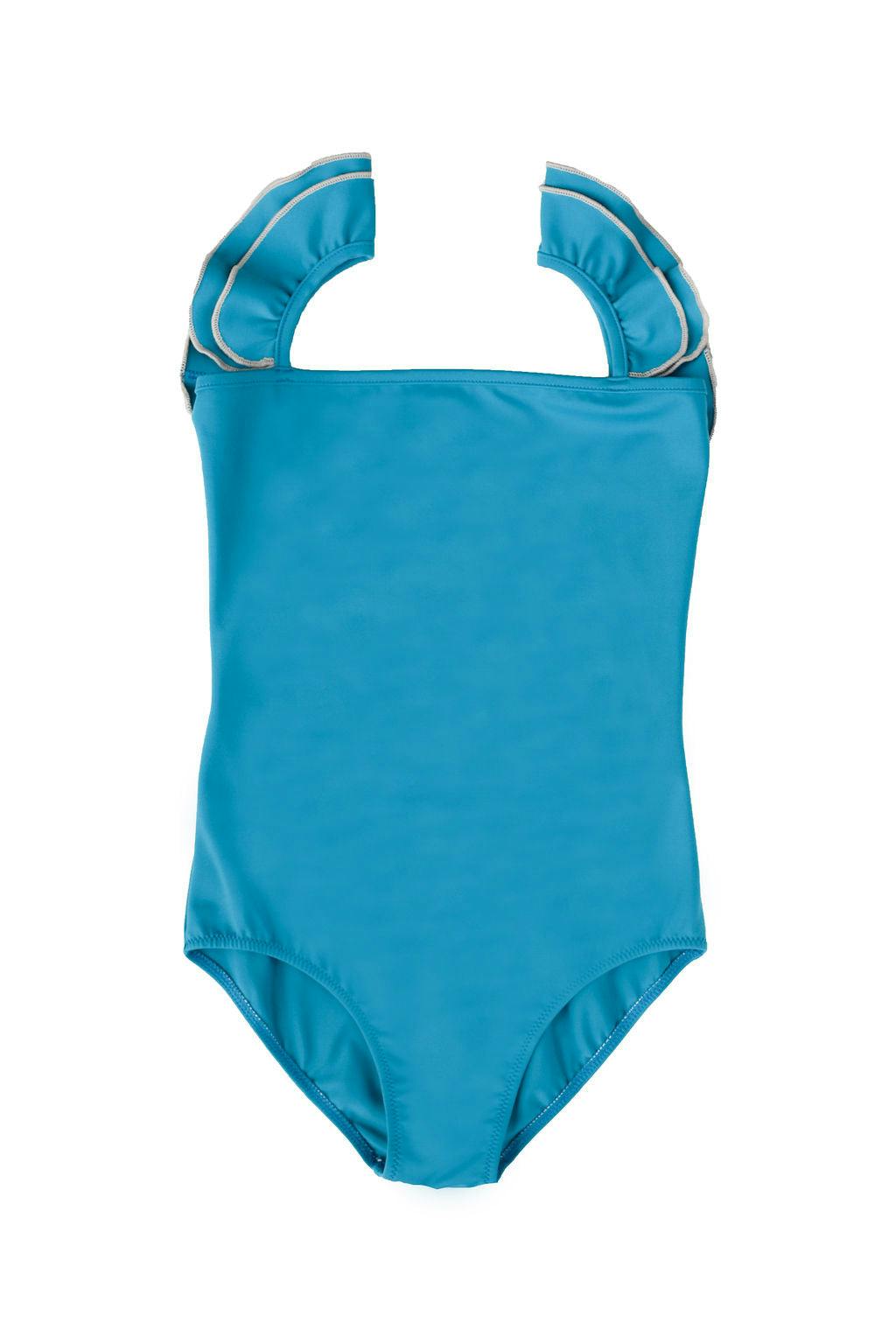 Valentina One Piece Swimsuit Sky Blue And Sand