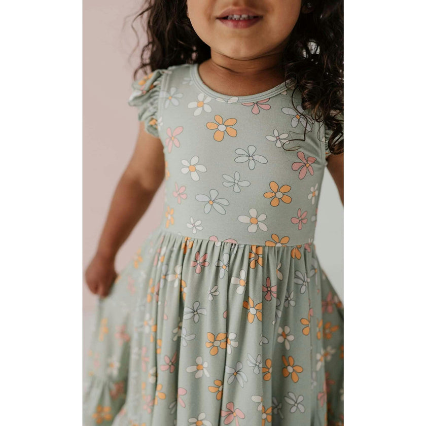 Girl's Sleeveless Twirl Dress