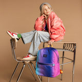 Kane Double Pocket Backpack, Blue/Pink Gradient