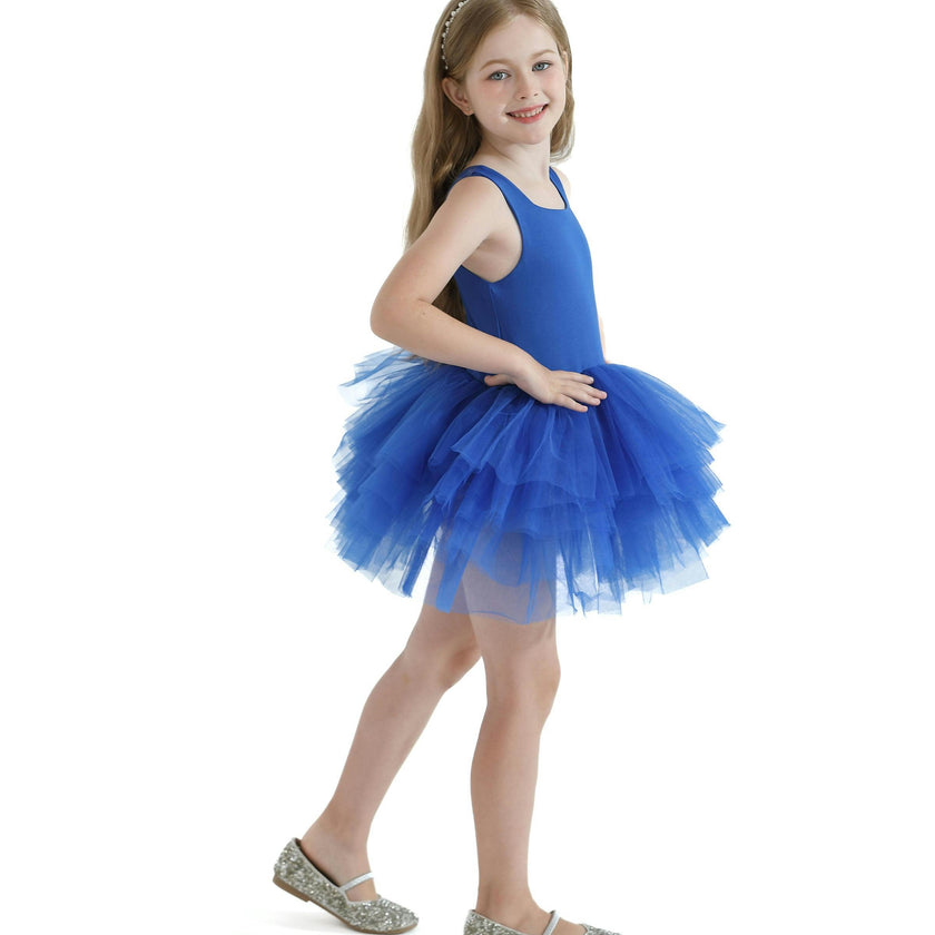 Royal Blue Layered Leotard