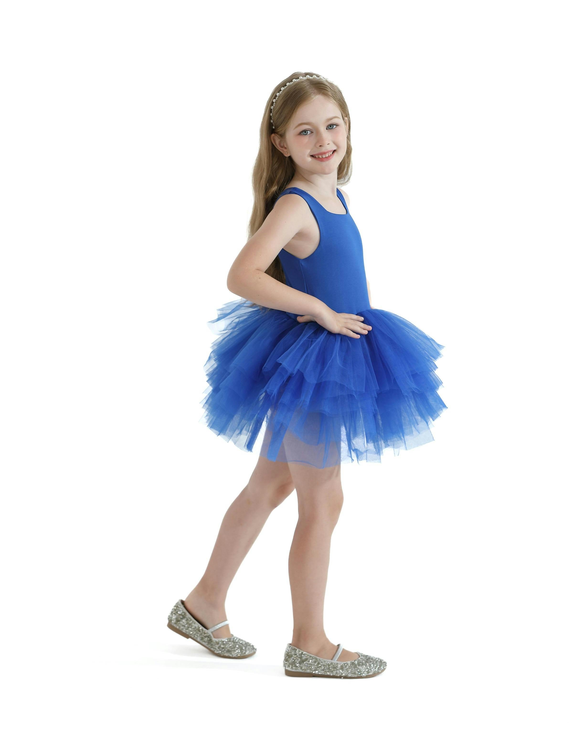 Royal Blue Layered Leotard