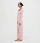 The Filippa Pointelle Pajama Set - Ballet Pink