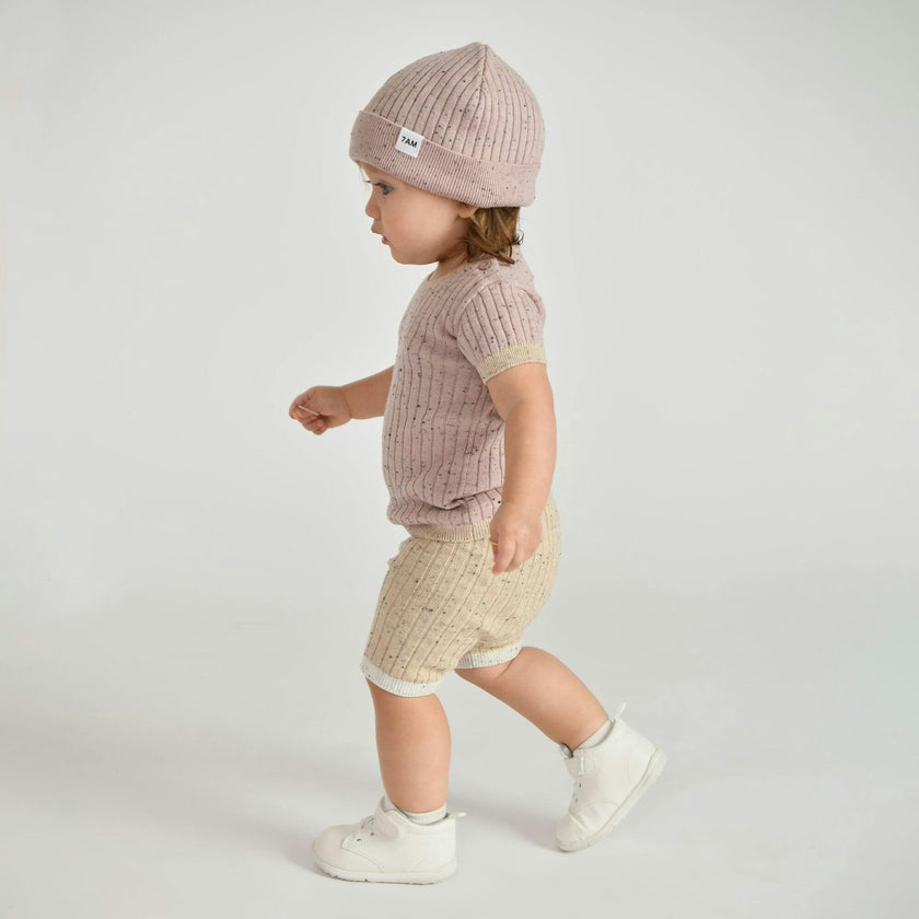 Ribbed Knit Retro Beanie