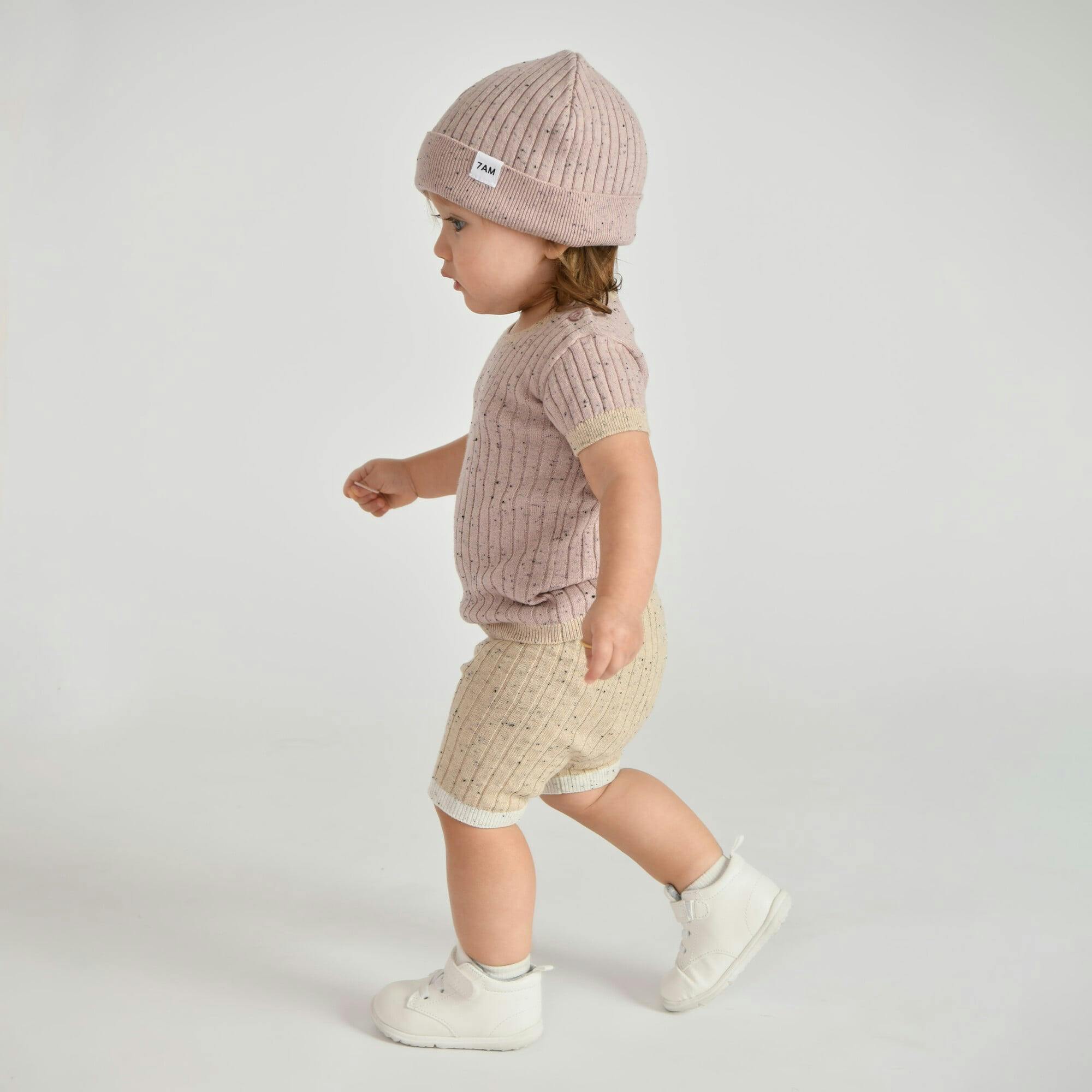 Ribbed Knit Retro Beanie