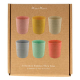 Multicolor Reusable Bamboo Cups