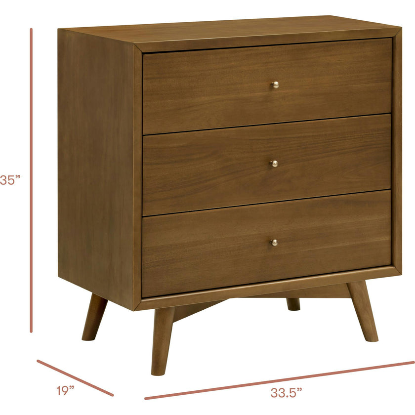 Palma 3-Drawer Compact Assembled Dresser (34")