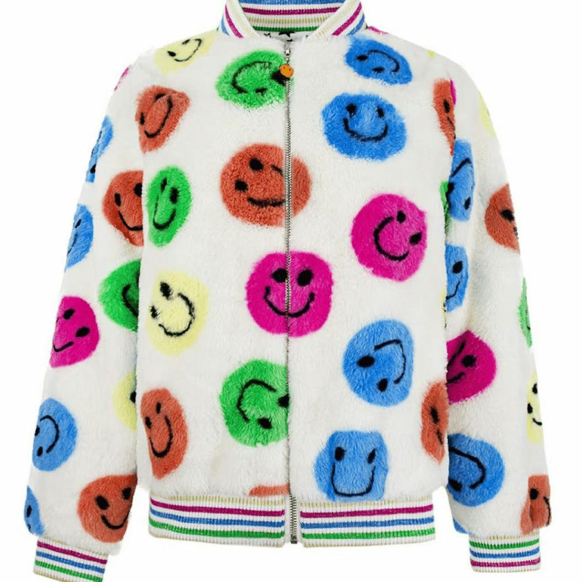 Rainbow Emoji Plush Coat